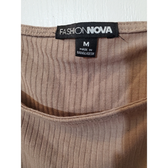 Cropped Beige Tank Top in Medium - Picture 4 of 7